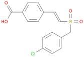 4-[(1E)-2-[[(4-CHLOROPHENYL)METHYL]SULFONYL]ETHENYL]-BENZOIC ACID