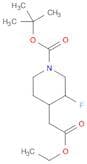 tert-butyl 4-(2-ethoxy-2-oxoethyl)-3-fluoropiperidine-1-carboxyl