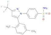 4-(5-(2,5-Dimethylphenyl)-3-(trifluoromethyl)-1H-pyrazol-1-yl)benzenesulfonamide