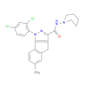 N-(Piperidin-1-yl)-1-(2,4-dichlorophenyl)-1,4-dihydro-6-methylindeno[1,2-c]pyrazole-3-carboxamide