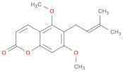 6-(3-Methyl-2-butenyl)-5,7-dimethoxy-2H-1-benzopyran-2-one