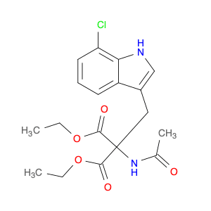 Propanedioic acid, 2-(acetylaMino)-2-[(7-chloro-1H-indol-3-yl)Methyl]-, 1,3-diethyl ester