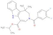 3-(3,4-Difluorobenzoyl)-1,2,3,6-tetrahydro-1,1-dimethylazepino[4,5-b]indole-5-carboxylic acid 1-me…
