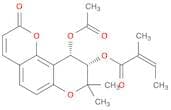 2-Butenoic acid, 2-methyl-,(9S,10S)-10-(acetyloxy)-9,10-dihydro-8,8-dimethyl-2-oxo-2H,8H-benzo[1,2…