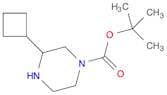 tert-butyl 3-cyclobutylpiperazine-1-carboxylate