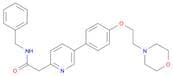 2-Pyridineacetamide,5-[4-[2-(4-morpholinyl)ethoxy]phenyl]-N-(phenylmethyl)-