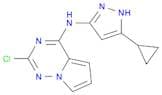 2-Chloro-N-(5-cyclopropyl-1H-pyrazol-3-yl)pyrrolo[2,1-f][1,2,4]triazin-4-aMine