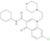 7-Chloro-N-cyclohexyl-1,4-dihydro-1-[2-(4-morpholinyl)ethyl]-4-oxo-3-quinolinecarboxamide