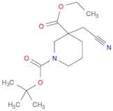 1,3-Piperidinedicarboxylic acid, 3-(cyanomethyl)-, 1-(1,1-dimethylethyl) 3-ethyl ester