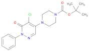 tert-Butyl 4-(5-chloro-6-oxo-1-phenyl-1,6-dihydropyridazin-4-yl)piperazine-1-carboxylate