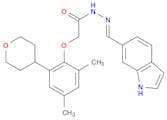 (E)-N'-((1H-Indol-6-yl)methylene)-2-(2-(tetrahydro-2H-pyran-4-yl)-4,6-dimethylphenoxy)acetohydrazi…
