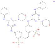 Benzenesulfonic acid,2,2'-(1,2-ethenediyl)bis[5-[[4-(4-morpholinyl)-6-(phenylamino)-1,3,5-triazin-…
