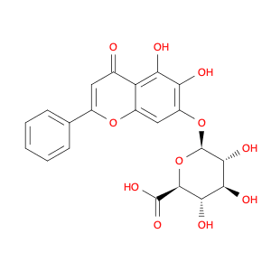 (2S,3S,4S,5R,6R)-6-(5,6-dihydroxy-4-oxo-2-phenylchromen-7-yl)oxy-3,4,5-trihydroxyoxane-2-carboxyli…