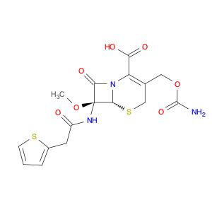 5-Thia-1-azabicyclo[4.2.0]oct-2-ene-2-carboxylic acid,3-[[(aminocarbonyl)oxy]methyl]-7-methoxy-8-o…