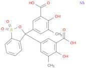 Benzoic acid, 3,3′-(1,1-dioxido-3H-2,1-benzoxathiol-3-ylidene)bis[6-hydroxy-5-methyl-, sodium salt…