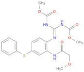 Carbamic acid,[[2-[(methoxyacetyl)amino]-4-(phenylthio)phenyl]carbonimidoyl]bis-,dimethyl ester