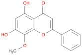 4H-1-Benzopyran-4-one, 5,7-dihydroxy-8-methoxy-2-phenyl-
