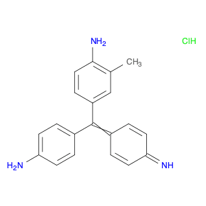 Benzenamine,4-[(4-aminophenyl)(4-imino-2,5-cyclohexadien-1-ylidene)methyl]-2-methyl-, monohydrochl…