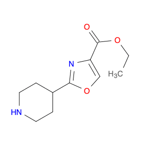 4-Oxazolecarboxylicacid, 2-(4-piperidinyl)-, ethyl ester