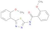 2-Methoxy-N-(5-(2-methoxyphenyl)-1,3,4-thiadiazol-2-yl)benzamide