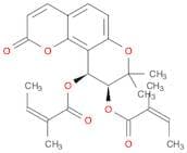 2-Butenoic acid, 2-methyl-,(9S,10S)-9,10-dihydro-8,8-dimethyl-2-oxo-2H,8H-benzo[1,2-b:3,4-b']dipyr…