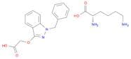L-Lysine, mono[[[1-(phenylmethyl)-1H-indazol-3-yl]oxy]acetate]OTHER CA INDEX NAMES:Acetic acid, [[…