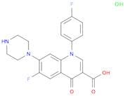 3-Quinolinecarboxylic acid,6-fluoro-1-(4-fluorophenyl)-1,4-dihydro-4-oxo-7-(1-piperazinyl)-,monohy…
