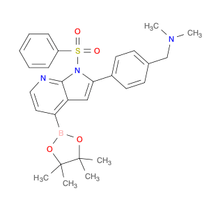 Benzenemethanamine, N,N-dimethyl-4-[1-(phenylsulfonyl)-4-(4,4,5,5-tetramethyl-1,3,2-dioxaborolan-2…