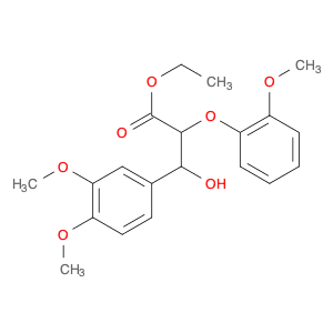 Benzenepropanoic acid,b-hydroxy-3,4-dimethoxy-a-(2-methoxyphenoxy)-, ethyl ester