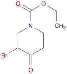 1-Piperidinecarboxylic acid, 3-bromo-4-oxo-, ethyl ester