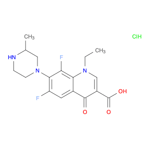 3-Quinolinecarboxylic acid,1-ethyl-6,8-difluoro-1,4-dihydro-7-(3-methyl-1-piperazinyl)-4-oxo-,mono…