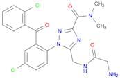 1H-1,2,4-Triazole-3-carboxamide,5-[[(aminoacetyl)amino]methyl]-1-[4-chloro-2-(2-chlorobenzoyl)phen…