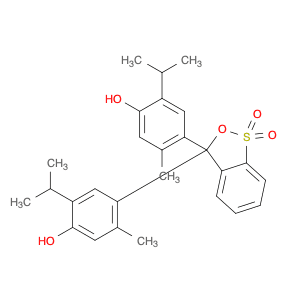 Phenol,4,4'-(1,1-dioxido-3H-2,1-benzoxathiol-3-ylidene)bis[5-methyl-2-(1-methylethyl)-