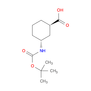(Cyclohexanecarboxylic acid, 3-[[(1,1-dimethylethoxy)carbonyl]amino]-, (1R,3R))