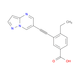 4-ethyl-3-(2-pyrazolo[1,5-a]pyrimidin-6-ylethynyl)benzoic acid