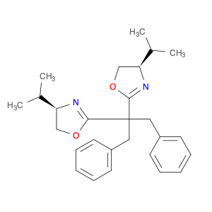 (4R,4'R)-2,2'-[2-Phenyl-1-(phenylmethyl)ethylidene]bis[4-(1-methylethyl)-4,5-dihydrooxazole]