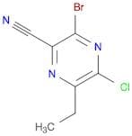 3-bromo-5-chloro-6-ethylpyrazine-2-carbonitrile