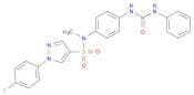 1-(4-Fluorophenyl)-N-methyl-N-(4-(3-phenylureido)phenyl)-1H-pyrazole-4-sulfonamide