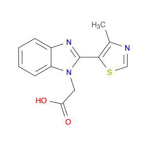 2-[2-(4-Methyl-1,3-thiazol-5-yl)-1H-1,3-benzodiazol-1-yl]acetic Acid