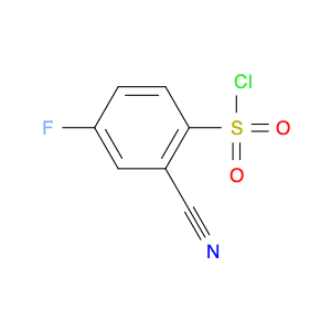 2-cyano-4-fluorobenzene-1-sulfonyl chloride