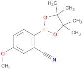 5-Methoxy-2-(tetramethyl-1,3,2-dioxaborolan-2-yl)benzonitrile