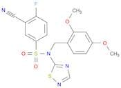 3-Cyano-N-(2,4-Dimethoxybenzyl)-4-Fluoro-N-(1,2,4-Thiadiazol-5-Yl)Benzenesulfonamide