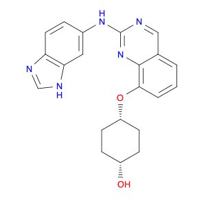 cis-4-​[[2-​(1H-​Benzimidazol-​6-​ylamino)​-​8-​quinazolinyl]​oxy]​-​cyclohexanol