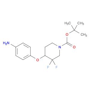 tert-butyl 4-(4-aminophenoxy)-3,3-difluoropiperidine-1-carboxylate