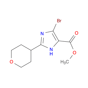 methyl 4-bromo-2-(tetrahydro-2H-pyran-4-yl)-1H-imidazole-5-carboxylate
