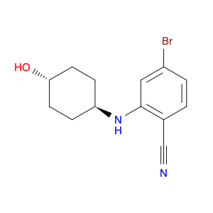 4-bromo-2-[(trans-4-hydroxycyclohexyl)amino]benzonitrile