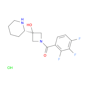 [3-hydroxy-3-[(2S)-2-piperidyl]azetidin-1-yl]-(2,3,4-trifluorophenyl)methanone;hydrochloride