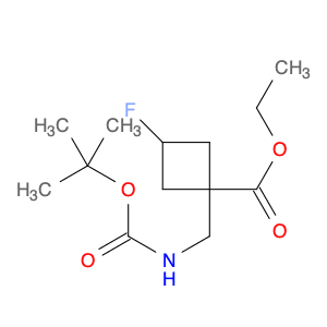 ethyl 1-[(tert-butoxycarbonylamino)methyl]-3-fluoro-cyclobutanecarboxylate