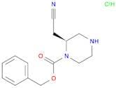 (S)-benzyl 2-(cyanomethyl)piperazine-1-carboxylate hydrochloride