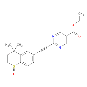 Ethyl 2-[2-(3,4-dihydro-4,4-dimethyl-1-oxido-2H-1-benzothiopyran-6-yl)ethynyl]-5-pyrimidinecarboxy…